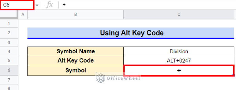 how-to-insert-division-symbol-in-google-sheets-4-quick-methods