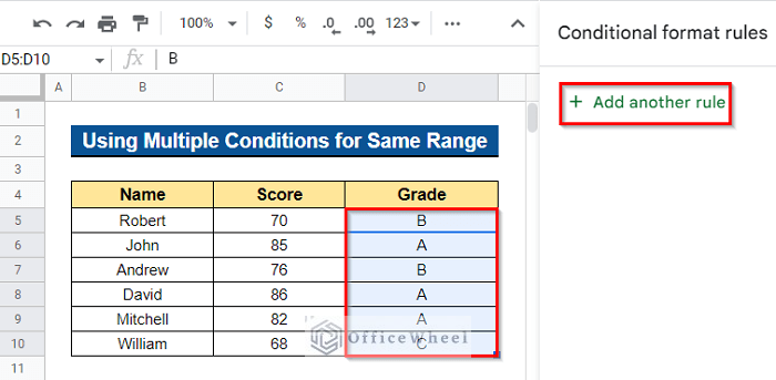 Using VLOOKUP for Multiple Conditions on Same Range in Google Sheets