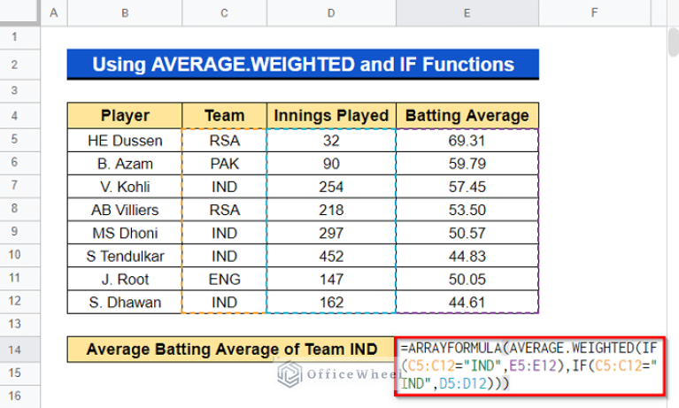 how-to-calculate-weighted-average-using-if-function-in-google-sheets