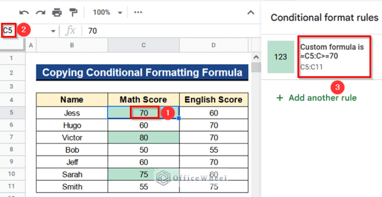 Google Sheets Copy Conditional Formatting but Change Reference Cell
