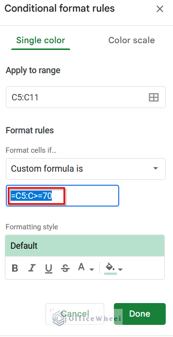 Copying Conditional Formatting Formula to Copy Conditional Formatting but Change Reference Cell in Google Sheets