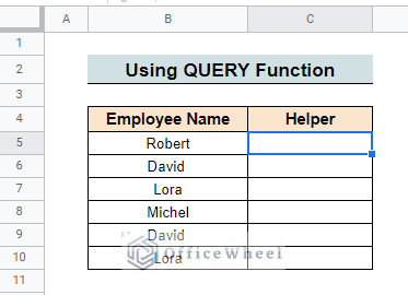 using query function to filter google sheets to remove duplicates in columns