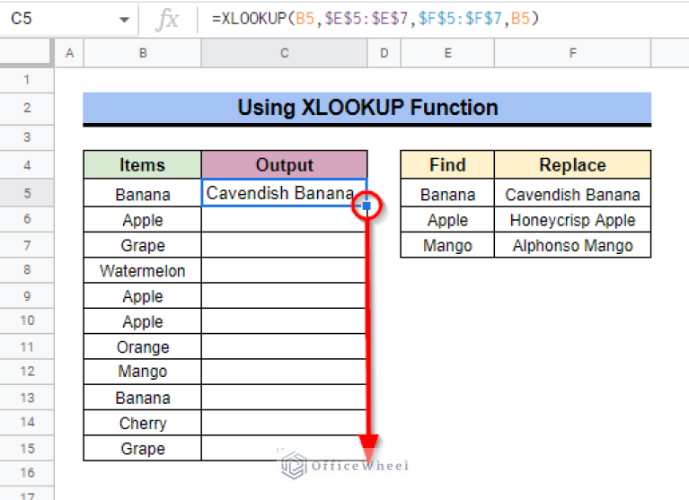 How to Find and Replace Multiple Values in Google Sheets
