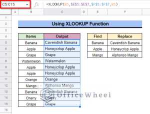 How to Find and Replace Multiple Values in Google Sheets
