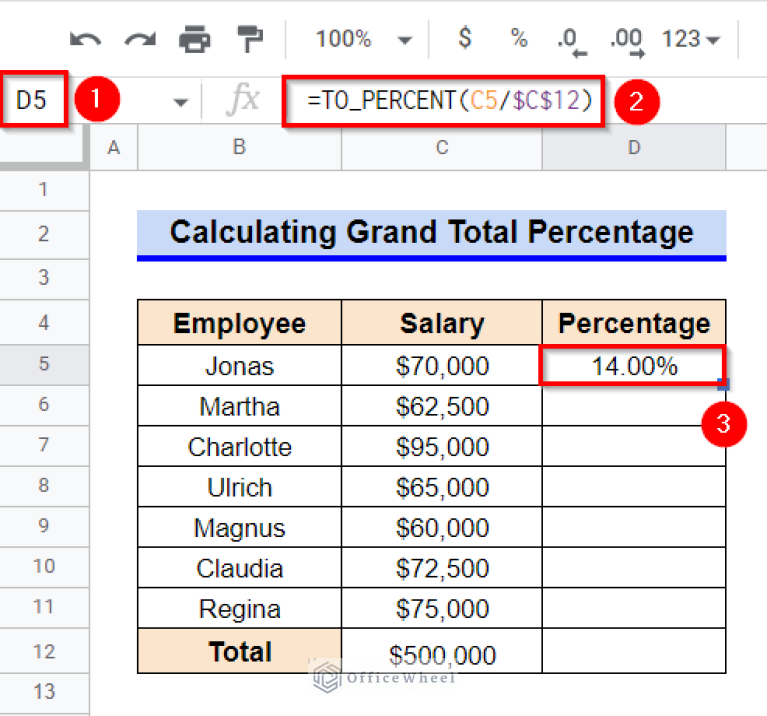 How to Use TO_PERCENT Function in Google Sheets