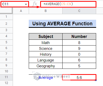 average function can not ignore zero in google sheets