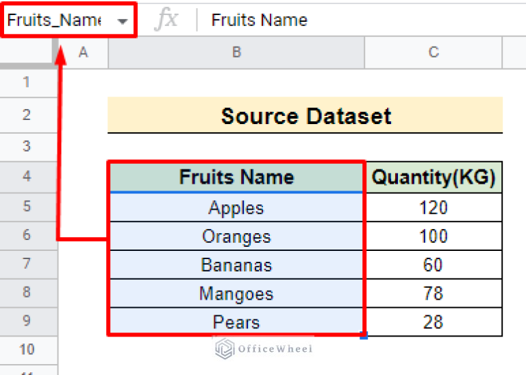 Create Drop Down List in Google Sheets from Another Sheet