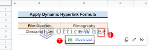 How to Hyperlink Data to Another Sheet with Formula in Google Sheets