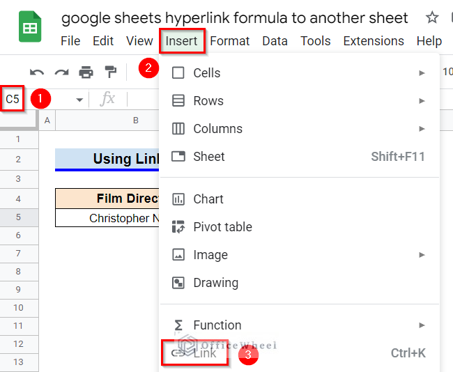 Alternative Ways to Hyperlink Formula to Another Sheet in Google Sheets