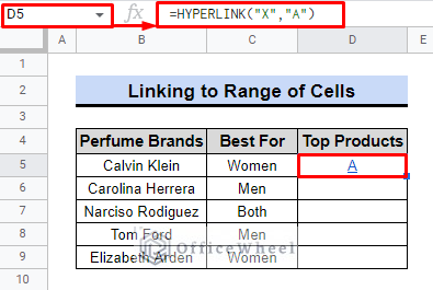how to create dummy hyperlink in google sheets
