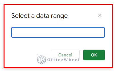 how to select data range