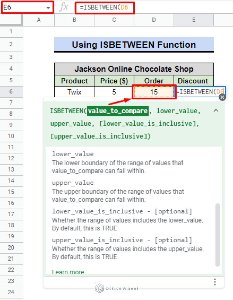 How to Use IF Condition Between Two Numbers in Google Sheets