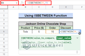 How to Use IF Condition Between Two Numbers in Google Sheets