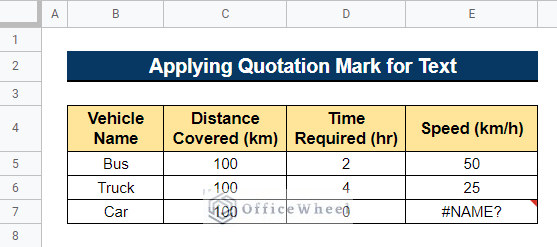 Apply Quotation Mark for Text When IFERROR Function Is Not Working in Google Sheets