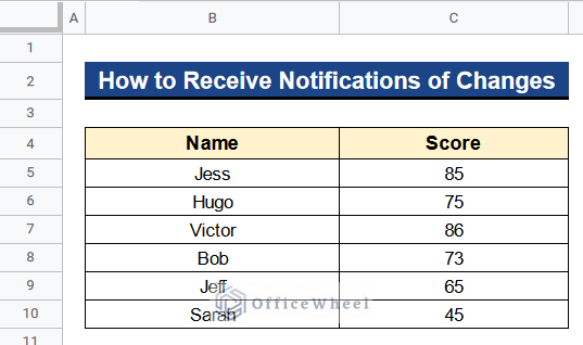 How to Receive Notifications of Changes in Google Sheets