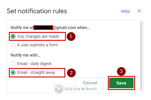 how to set notification rules to notify multiple users