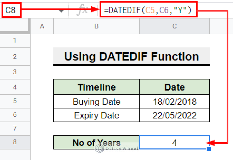 Calculate Number Of Years Between Two Dates In Google Sheets Calculate number of years between two dates in google sheets