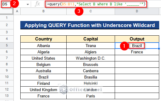 How to Use QUERY Function with Wildcard in Google Sheets