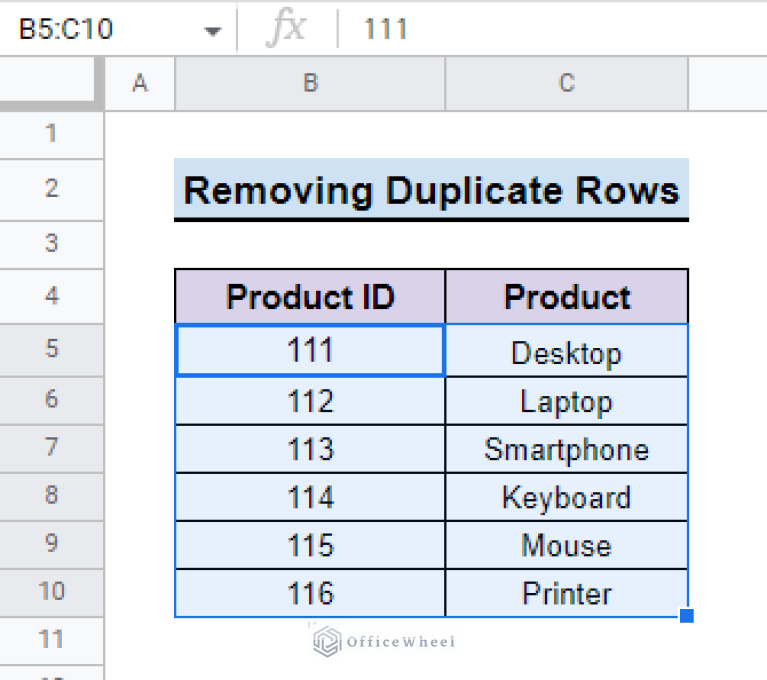Remove Duplicates in Column on Different Sheets in Google Sheets