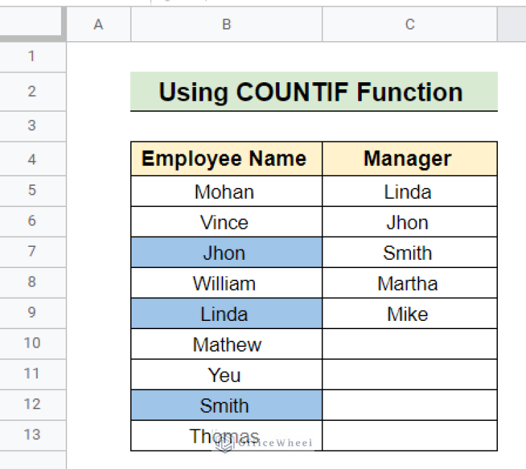 highlight-cell-if-value-exists-in-another-column-in-google-sheets