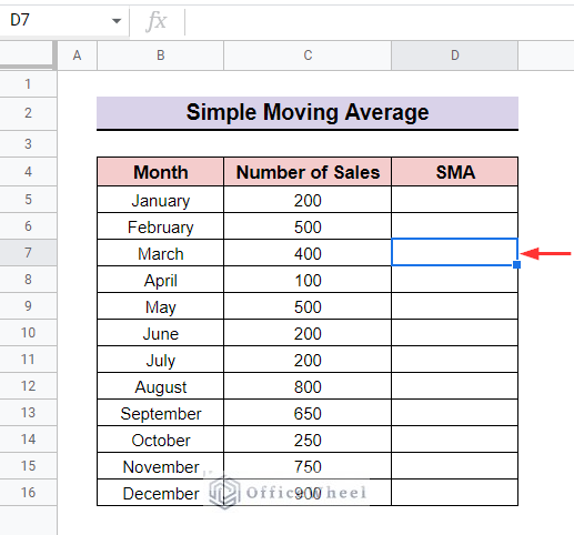 How to Calculate Simple Moving Average in Google Sheets