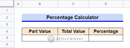 How to Make a Percentage Calculator in Google Sheets