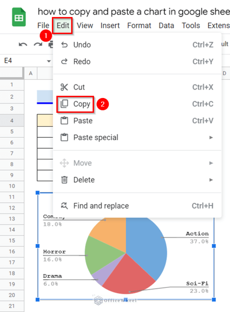 How to Copy and Paste a Chart in Google Sheets (3 Quick Ways)