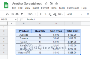 How to Copy and Paste a Table from Google Sheets (6 Examples)