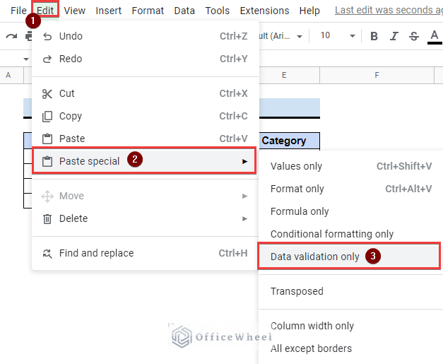 How to Copy and Paste Data Validation in Google Sheets (3 Ways)