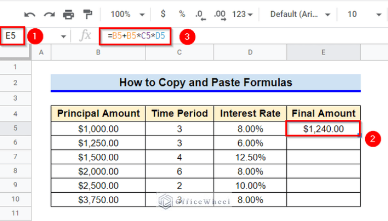 How to Copy and Paste Formulas in Google Sheets (4 Easy Ways)