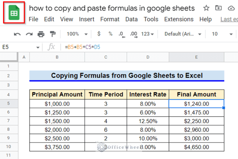 How To Copy Formulas From Google Sheets To Excel