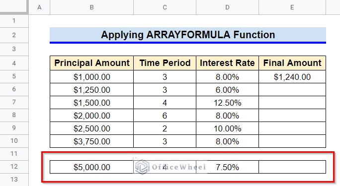 How to Apply ARRAYFORMULA Function to Copy and Paste Formulas in Google Sheets