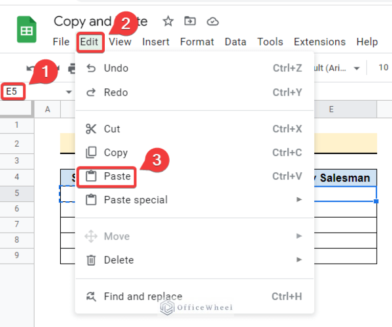 How To Copy And Paste In Google Sheets (4 Simple Ways)