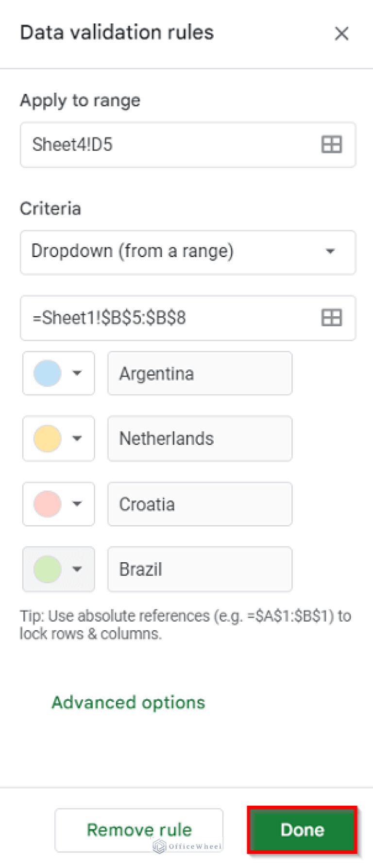 How to Edit DropDown List in Google Sheets OfficeWheel