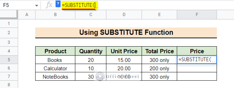 How to Find and Replace Within Formula in Google Sheets