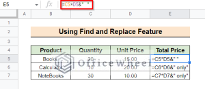 How to Find and Replace Within Formula in Google Sheets