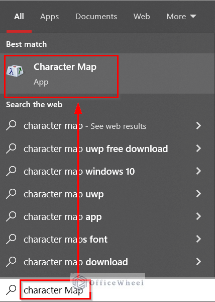 insert of infinity symbol in google sheets utilizing Windows Character Map