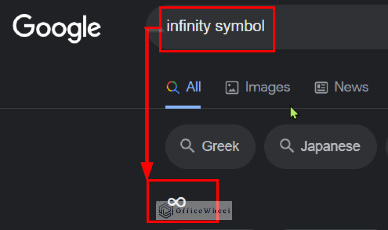 How to Insert Infinity Symbol (∞) in Google Sheets (2 Simple Ways)