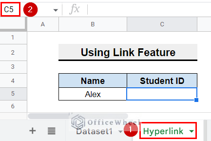 How to Create Hyperlink for Cells Between Tabs in Google Sheets