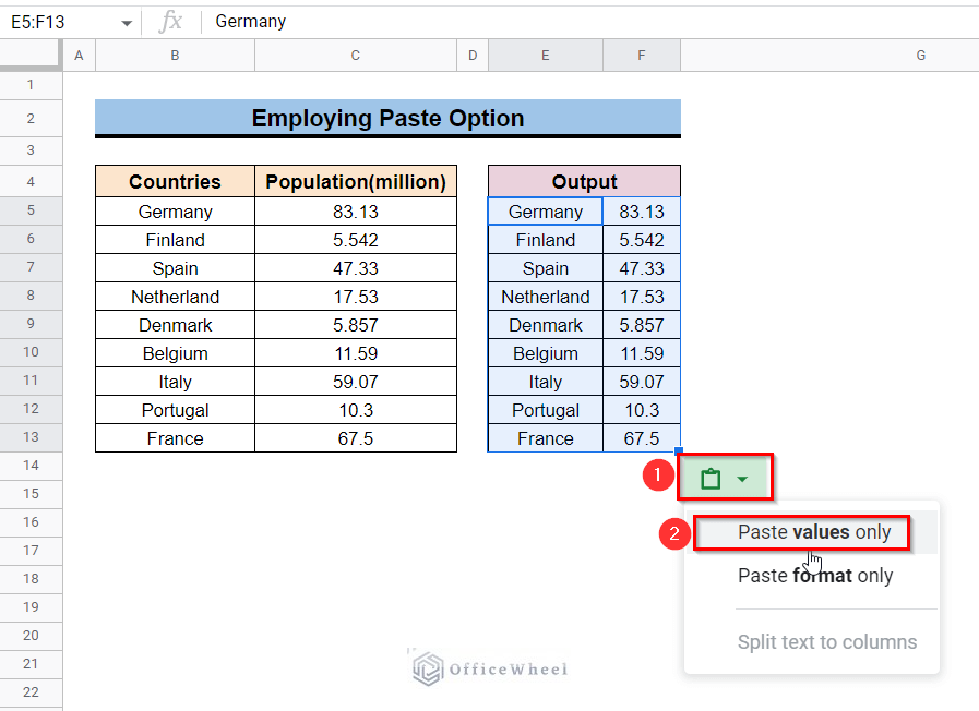 How To Paste Values And Formatting In Google Sheets