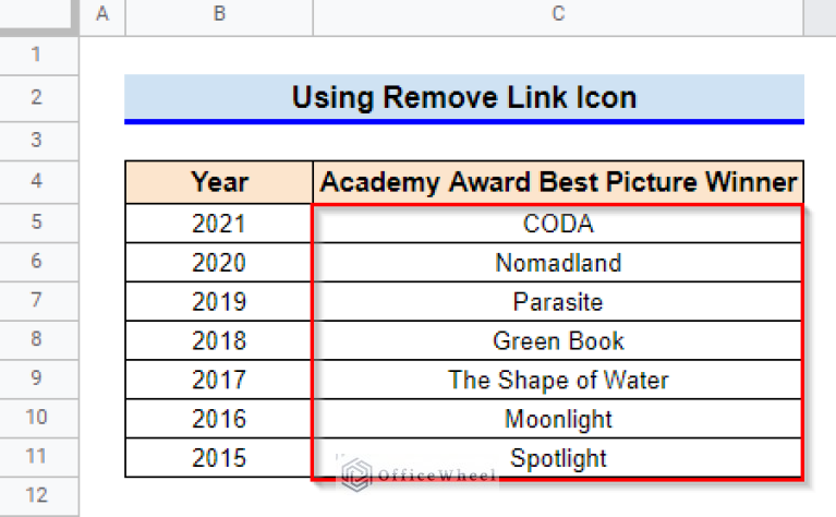 How to Remove Hyperlink in Google Sheets (5 Simple Ways)