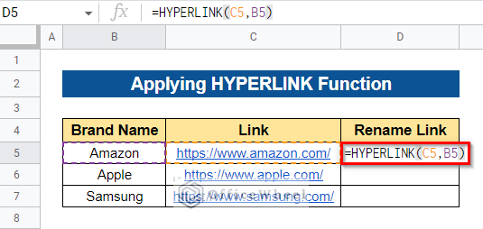 Hyperlink Reference How to Rename a Hyperlink in Google Sheets (2 Quick Ways)