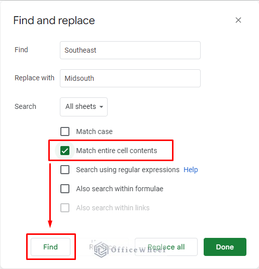 match criteria in google sheets