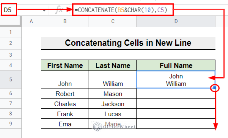 How To Use CONCATENATE Function In Google Sheets