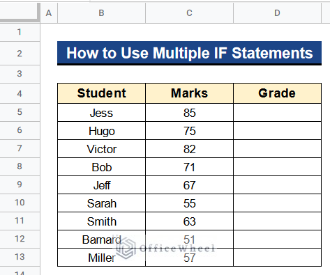 How to Use Multiple IF Statements in Google Sheets