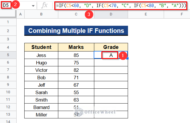 How To Use Multiple IF Statements In Google Sheets 5 Examples 