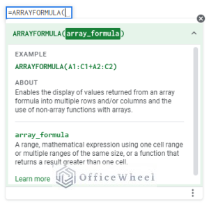 How to Use ARRAYFORMULA in Google Sheets (6 Examples)
