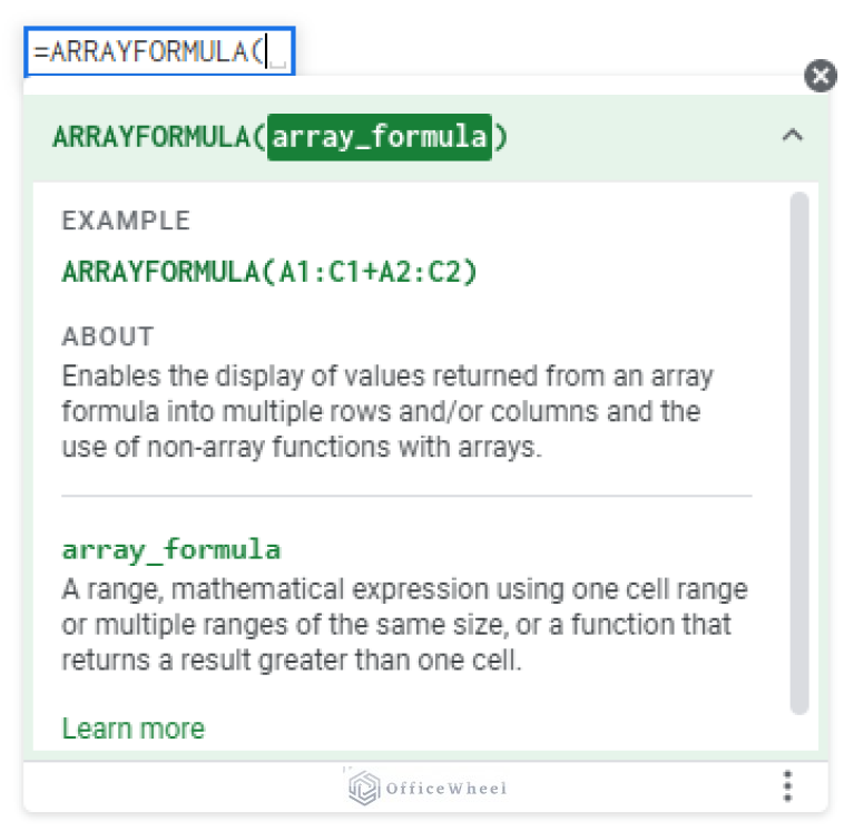 How to Use ARRAYFORMULA in Google Sheets (6 Examples)