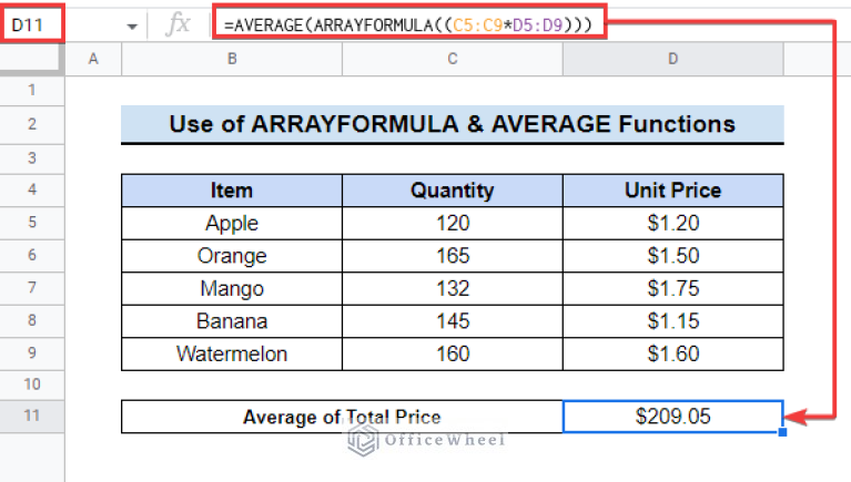 How To Use ARRAYFORMULA In Google Sheets (6 Examples)