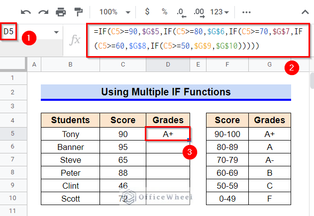 How to Use Nested IF Function in Google Sheets (4 Helpful Ways)